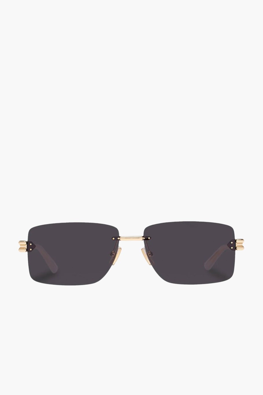 Accessories BOTTEGA VENETA | Rectangle Metal Sunglasses Gold