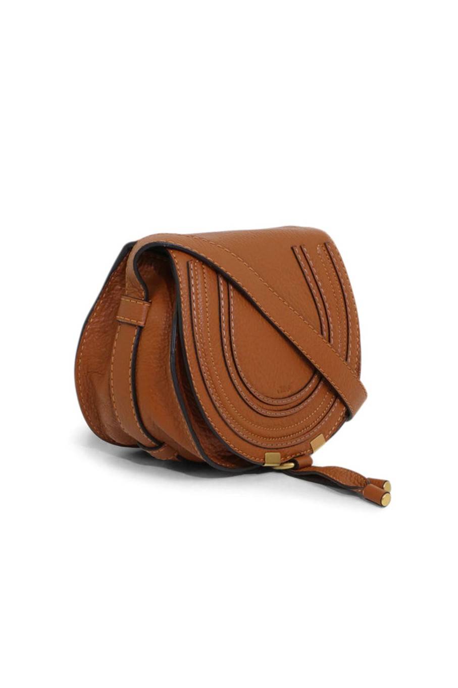 Bags CHLOE | Marcie Small Saddle Crossbody Bag Tan