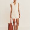 Clothing ESSE | Portia Tailored Mini Dress Crema