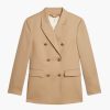 Clothing GOLDEN GOOSE | Golden W'S Double Breasted Blazer Sand