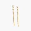 Accessories MISSOMA | White Cz Long Drop Earrings Gold