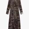 Clothing GOLDEN GOOSE | Golden W'S Long Dress Paisley Print Anthracite