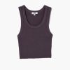 Clothing AGOLDE | Cropped Poppy Tank Raven