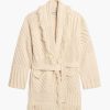 Clothing GOLDEN GOOSE | Journey W'S Knit Belted Cardigan Papyrus