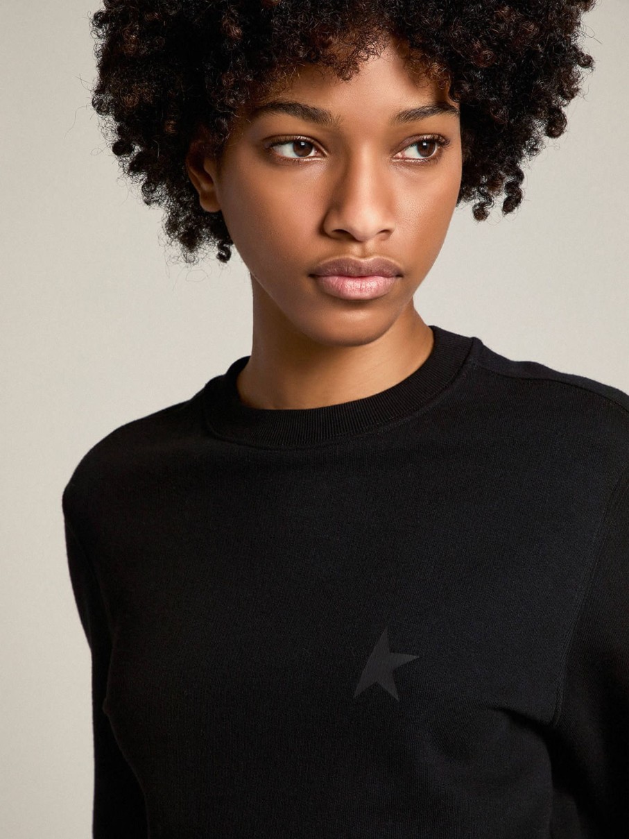 Clothing Golden Goose | Star Athena Crewneck Sweatshirt Black