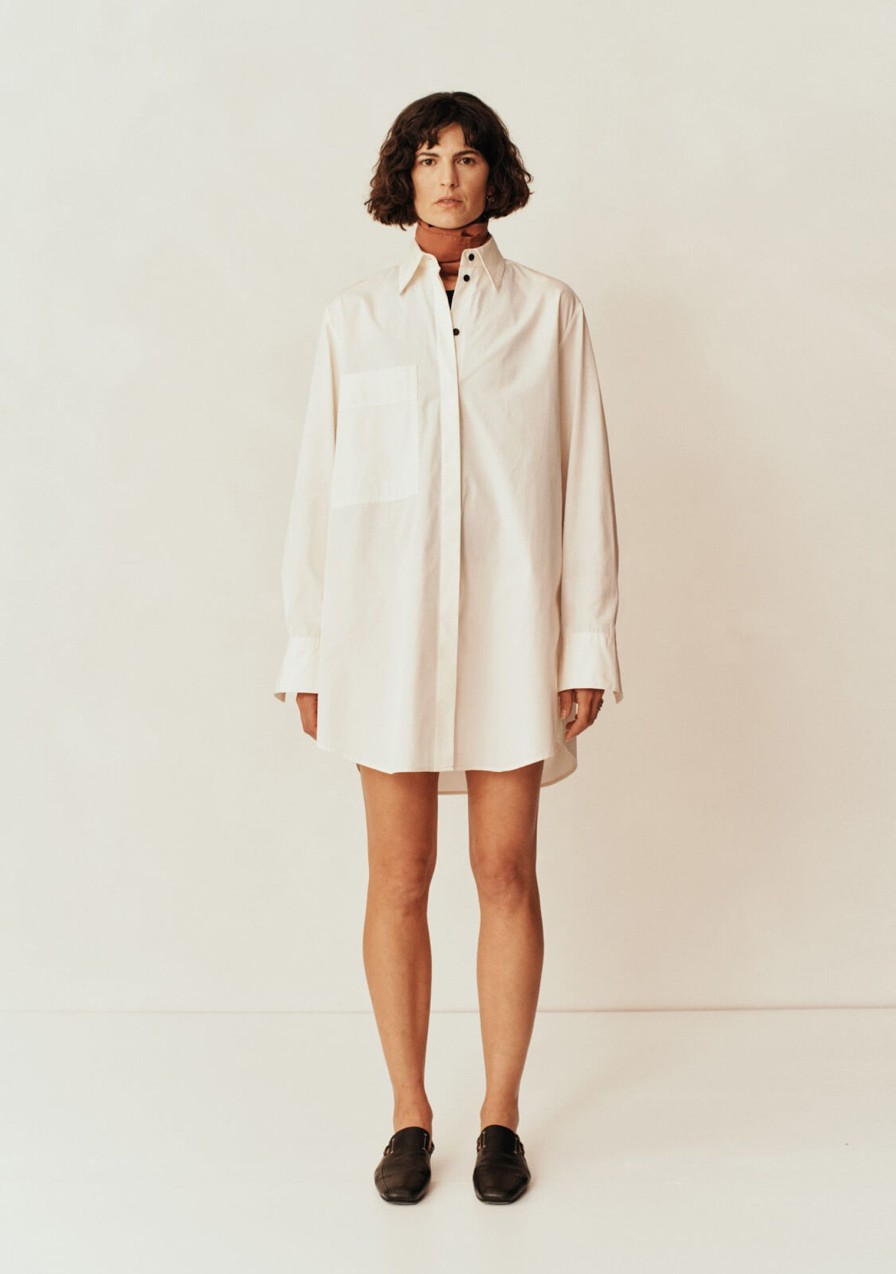 Clothing ESSE | Loopa Cotton Shirt Crema