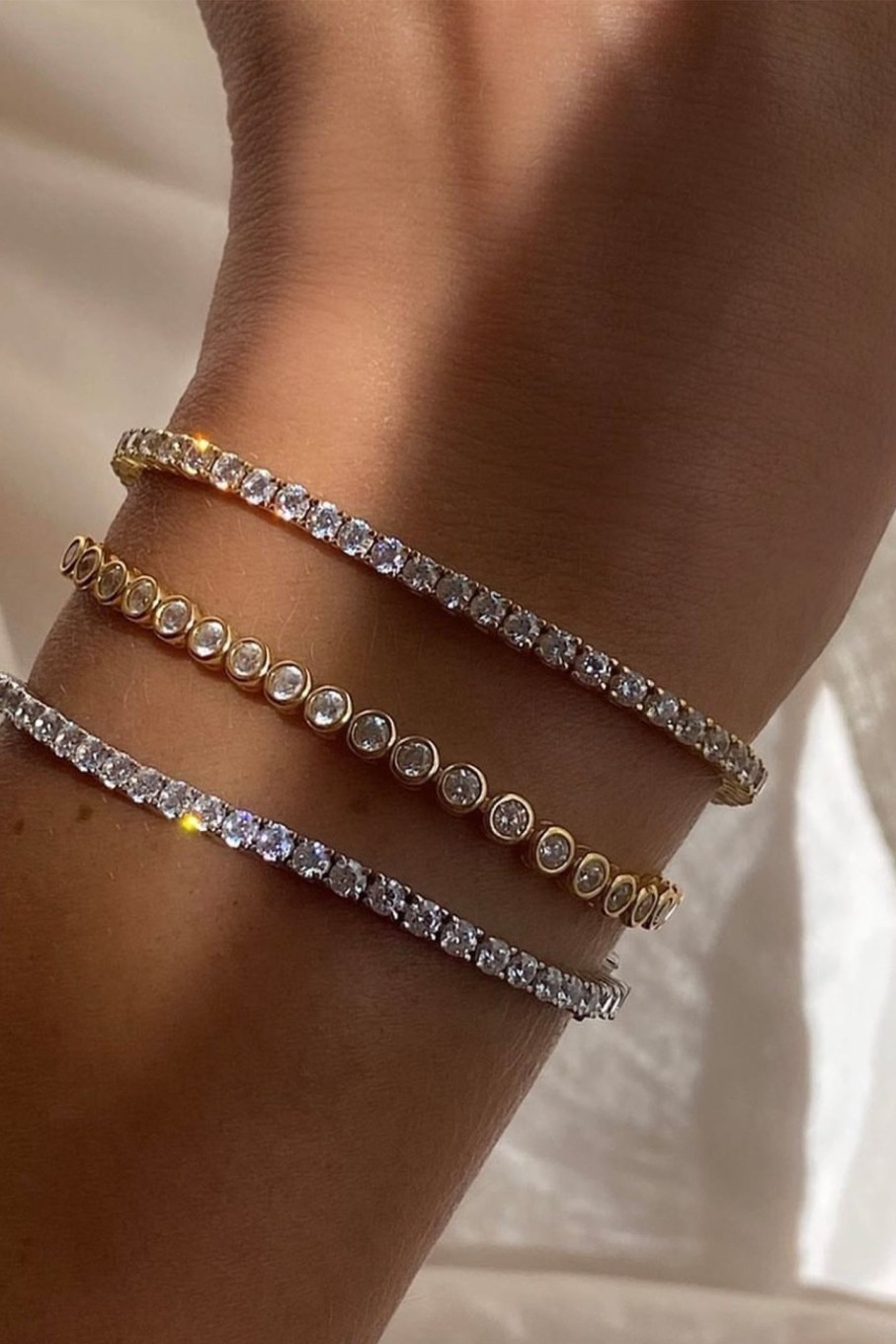 Accessories ÉCLATANT | Classique Tennis Bracelet Gold