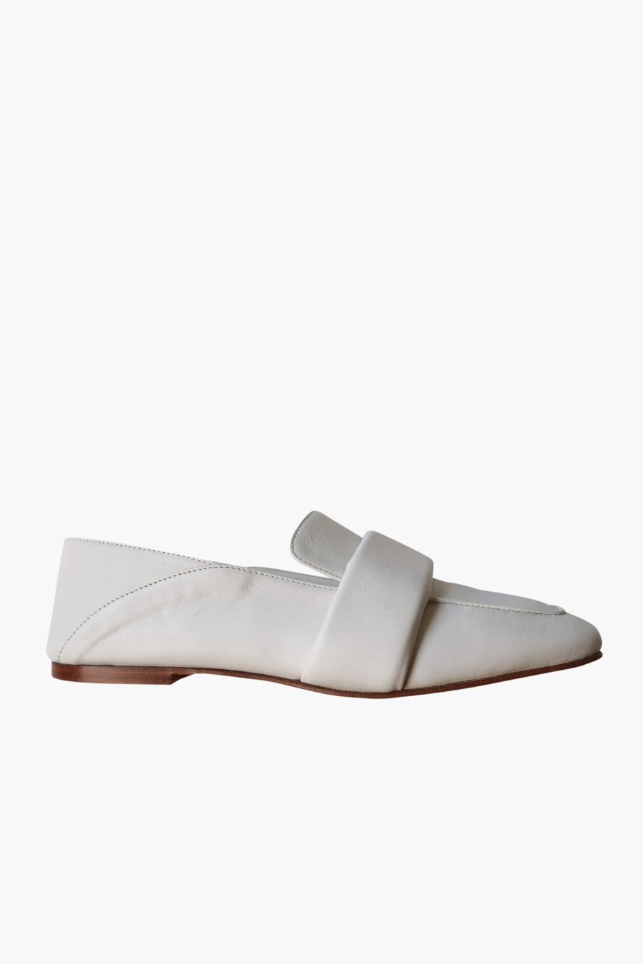 Shoes BARE BASE | Rolled Band Loafer Off White