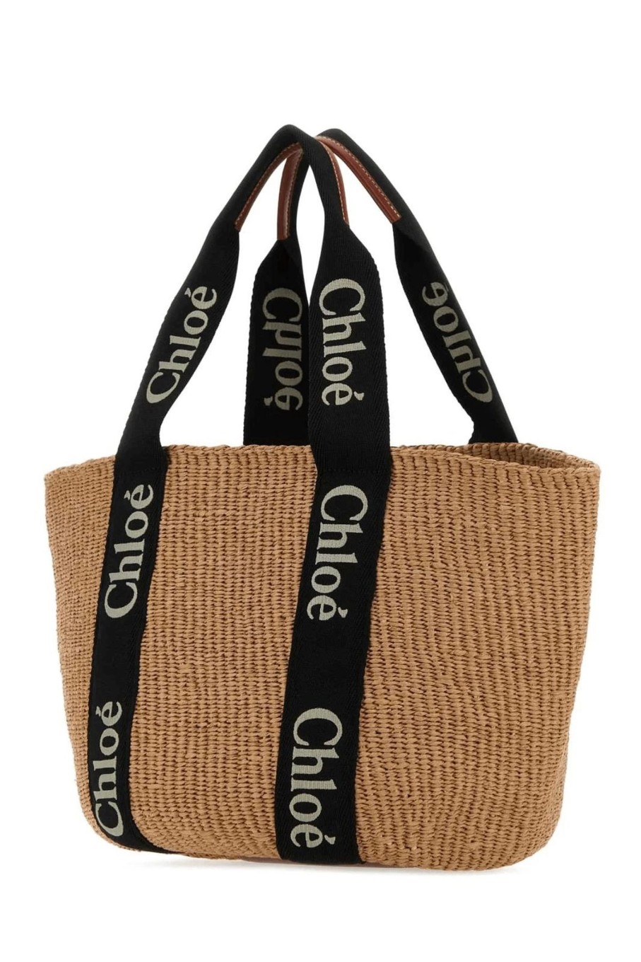 Bags Chloe | Woody Large Basket Black/Beige