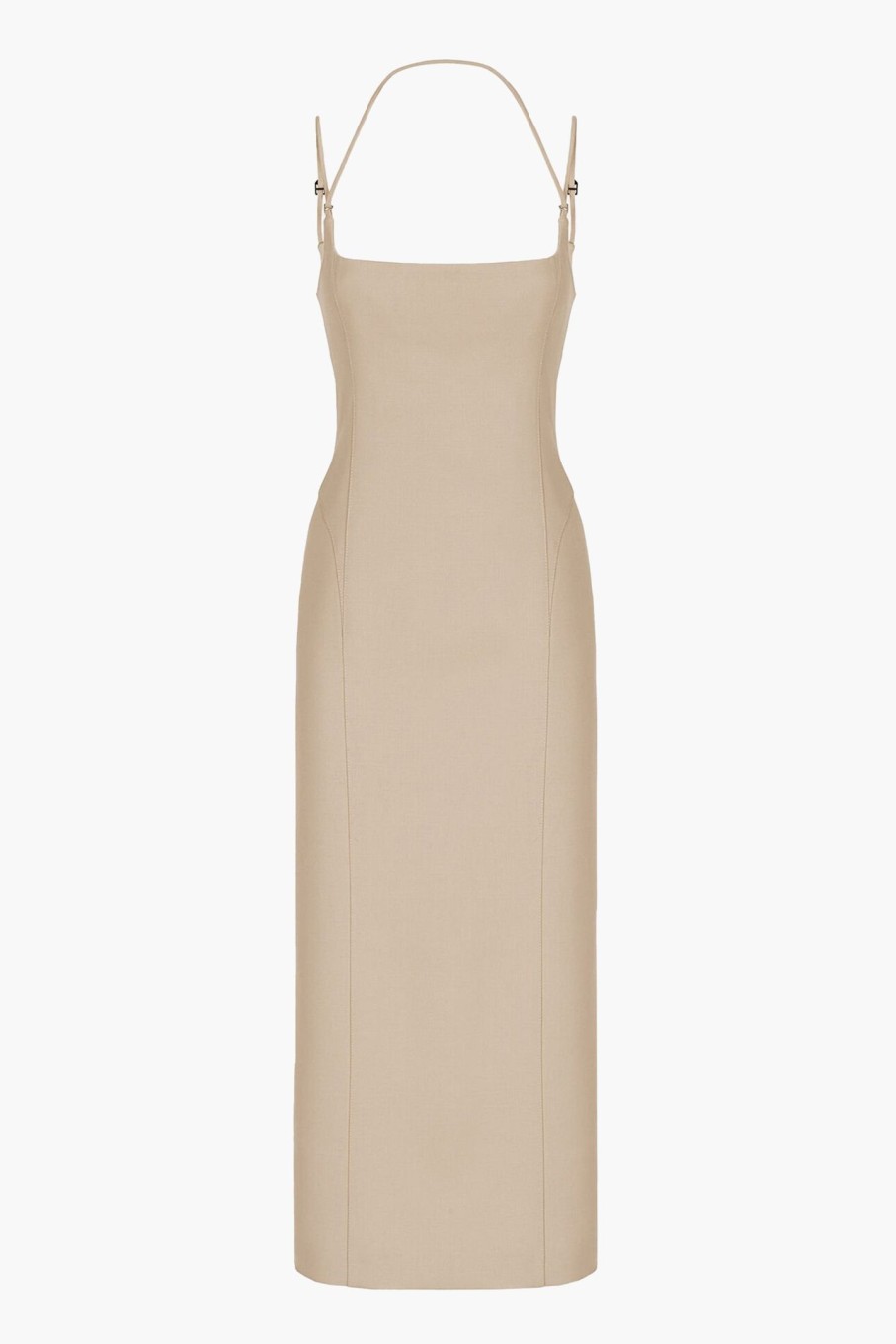 Clothing THE ATTICO | Midi Dress Beige