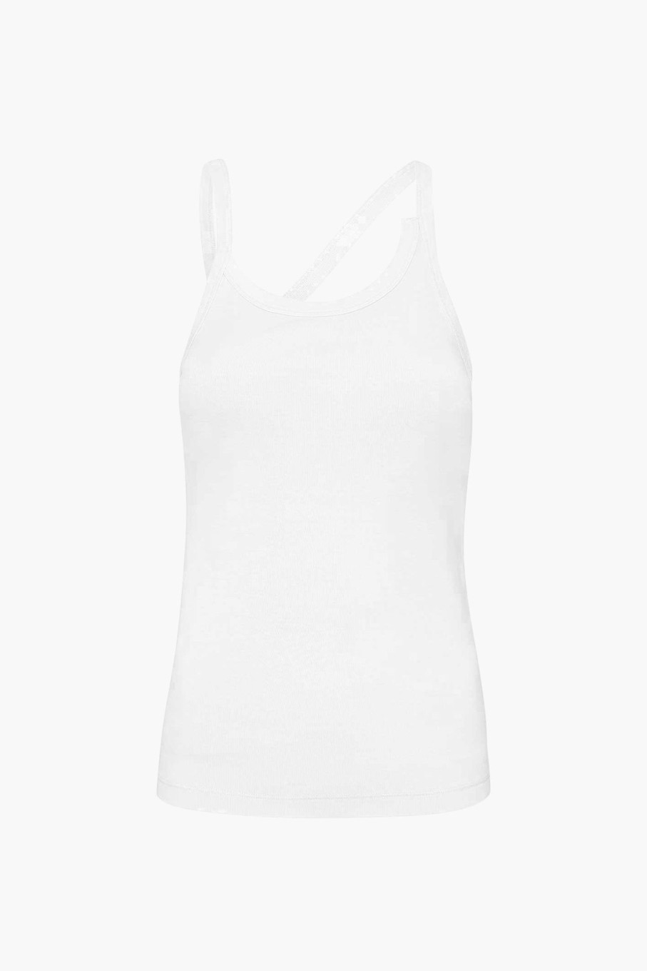 Clothing ST. AGNI | Organic Cotton Abstract Singlet White