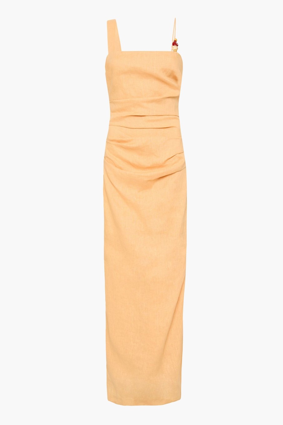 Clothing SIR | Antonia Beaded Midi Dress Light Tan