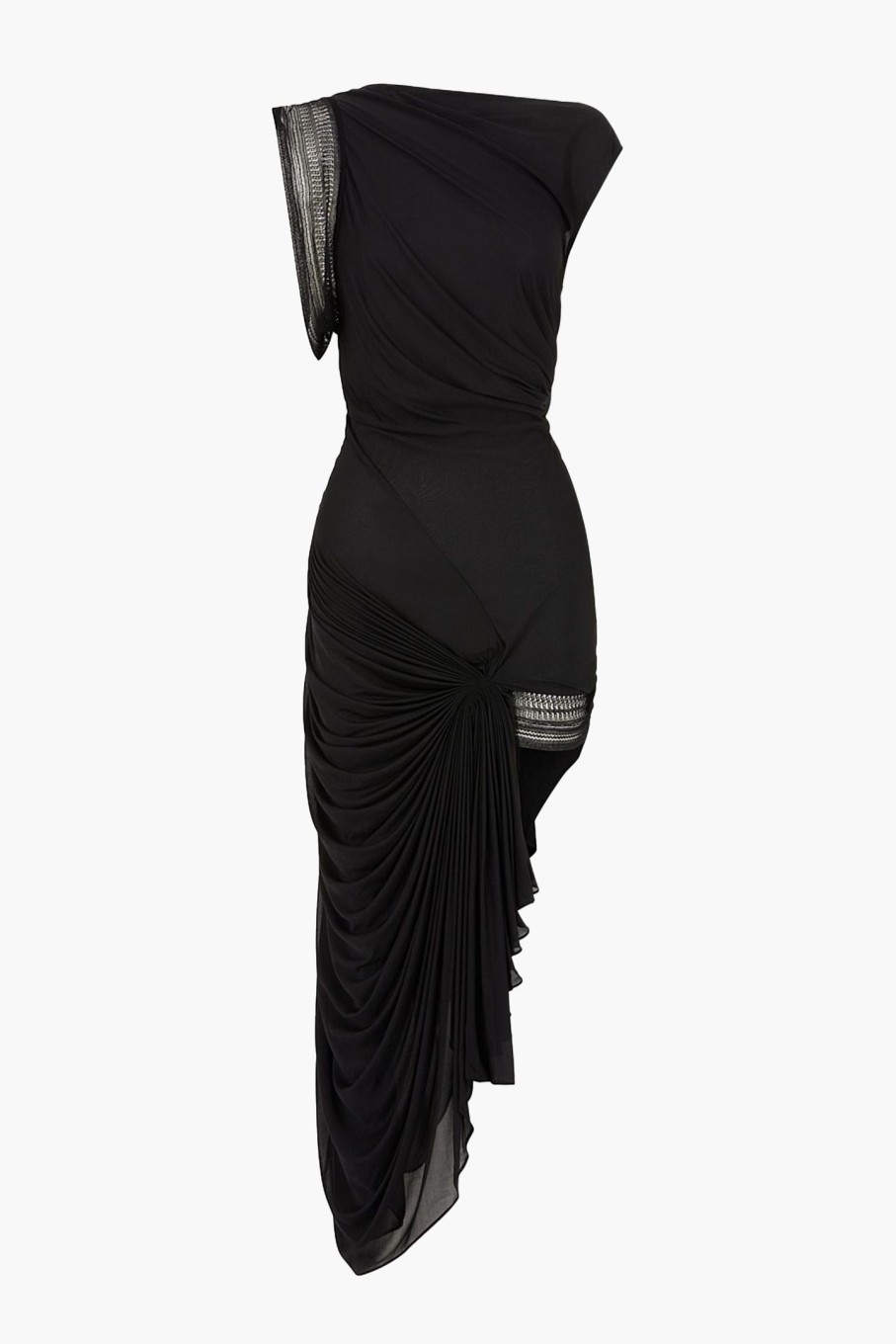 Clothing CHRISTOPHER ESBER | Galathea Assymetric Long Dress Black