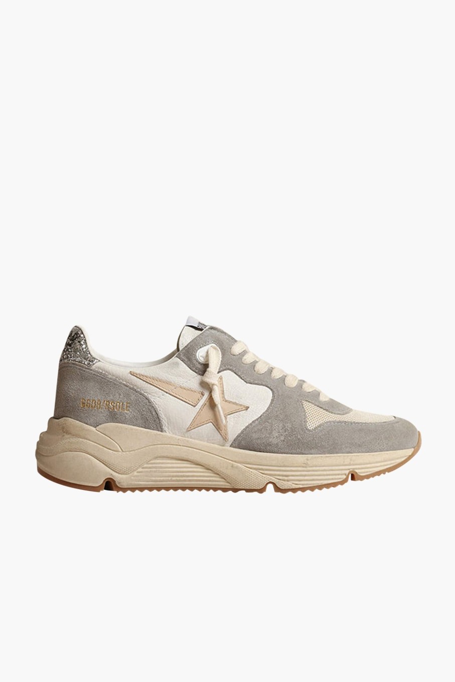 Shoes GOLDEN GOOSE | Running Sole Sneaker Silver/White/Cream/Smoke Grey