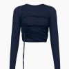 Clothing WYNN HAMLYN | Nadine Knit L/S Top Navy