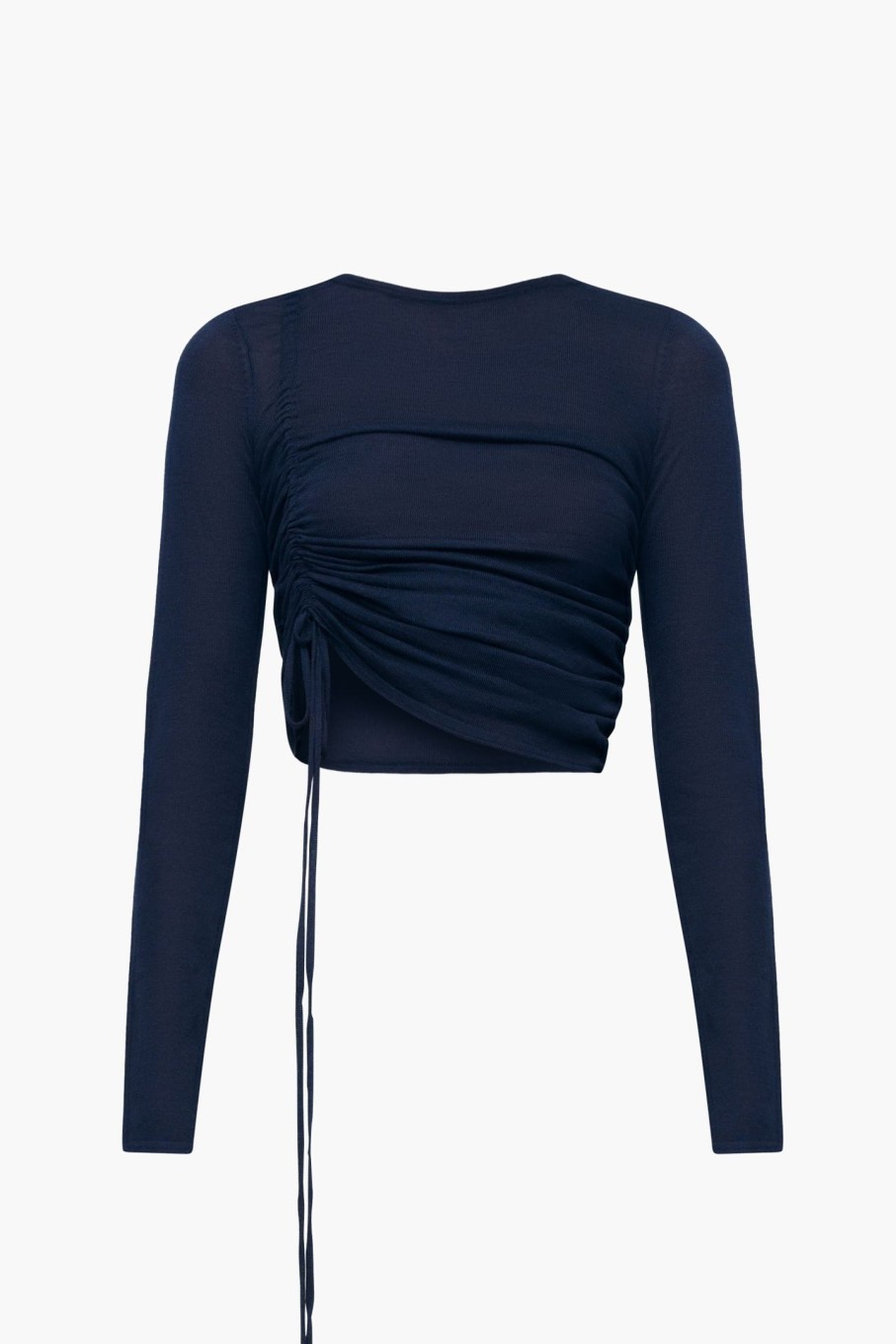 Clothing WYNN HAMLYN | Nadine Knit L/S Top Navy