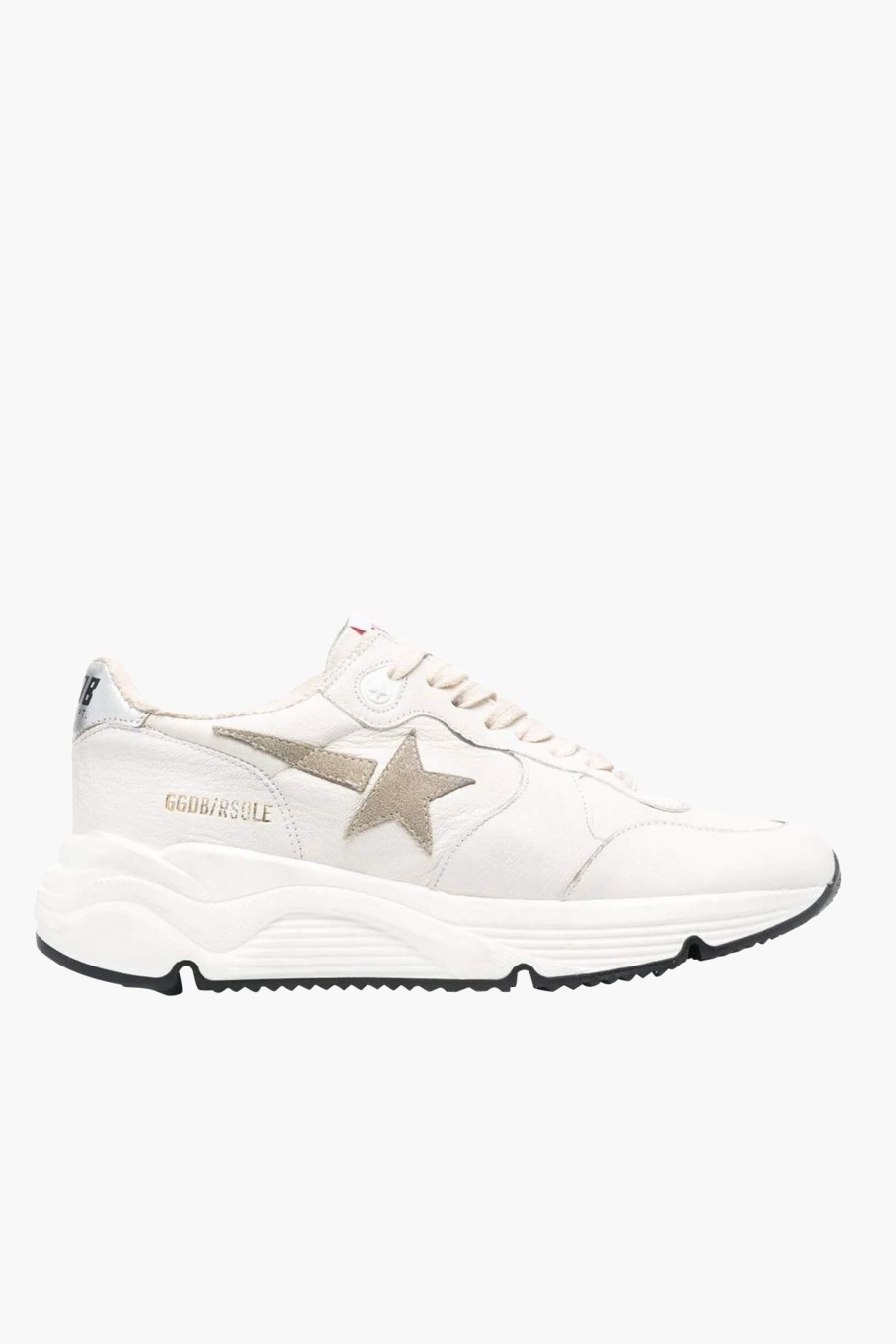 Shoes GOLDEN GOOSE | Running Sole Sneaker White/Taupe/Silver