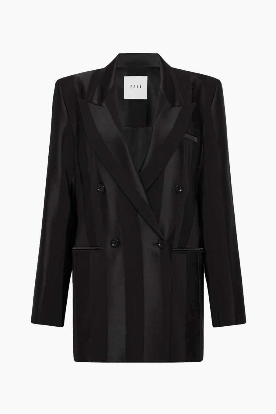 Clothing ESSE | Modus Stripe Blazer Black