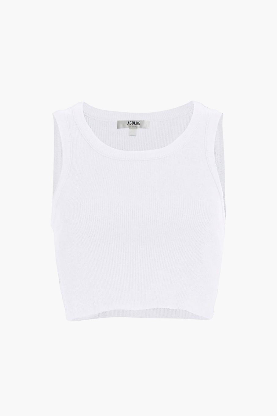 Clothing AGOLDE | Cropped Poppy Tank White