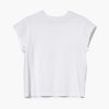 Clothing AGOLDE | Bryce Cap Sleeve Tee White