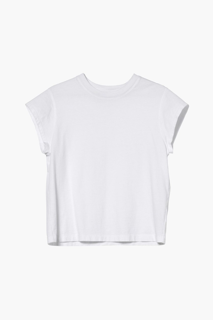 Clothing AGOLDE | Bryce Cap Sleeve Tee White