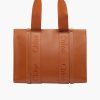 Bags CHLOE | Woody Medium Leather Tote Caramel