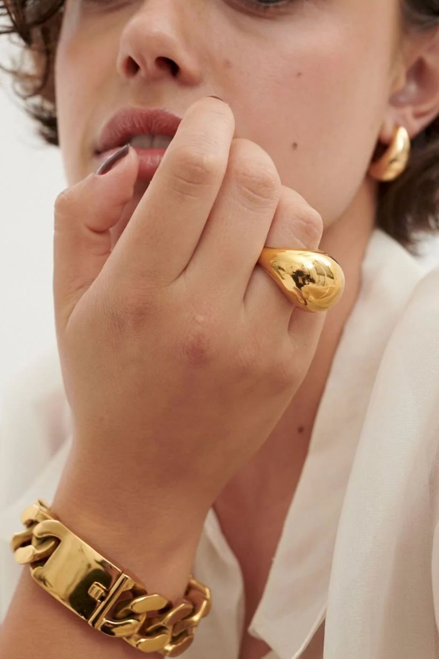 Accessories ANNA ROSSI | Dome Ring Gold