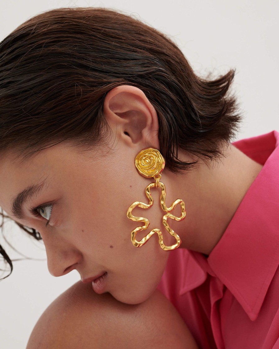 Accessories ANNA ROSSI | Flower Power Earring Gold