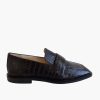 Shoes BARE BASE | Square Loafer Croc Choc