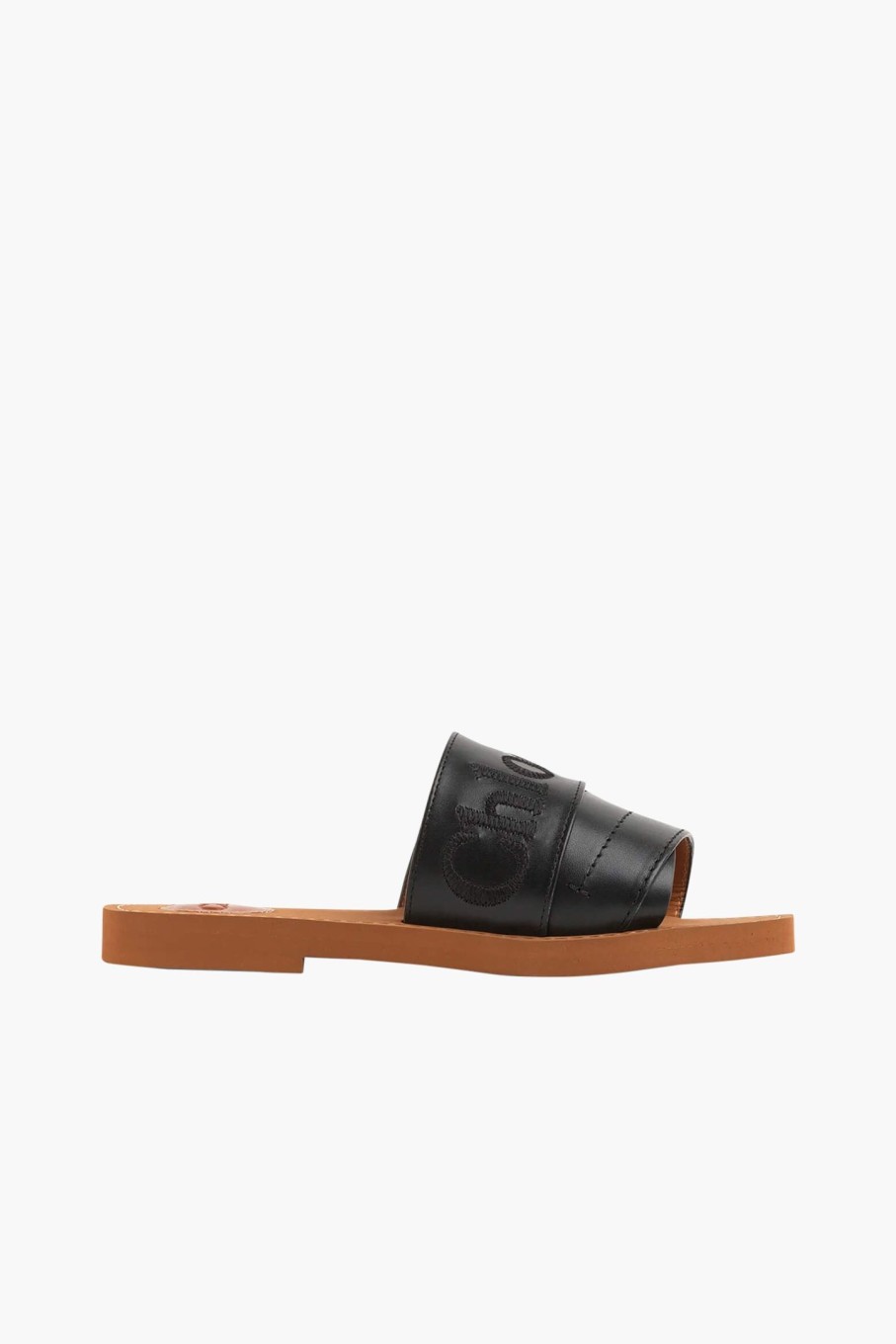 Shoes CHLOE | Woody Leather Slide Black