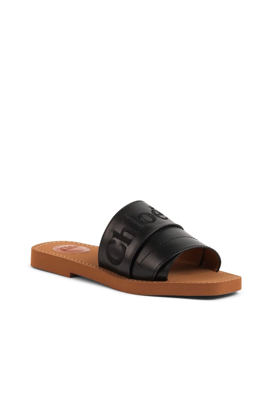 Shoes CHLOE | Woody Leather Slide Black