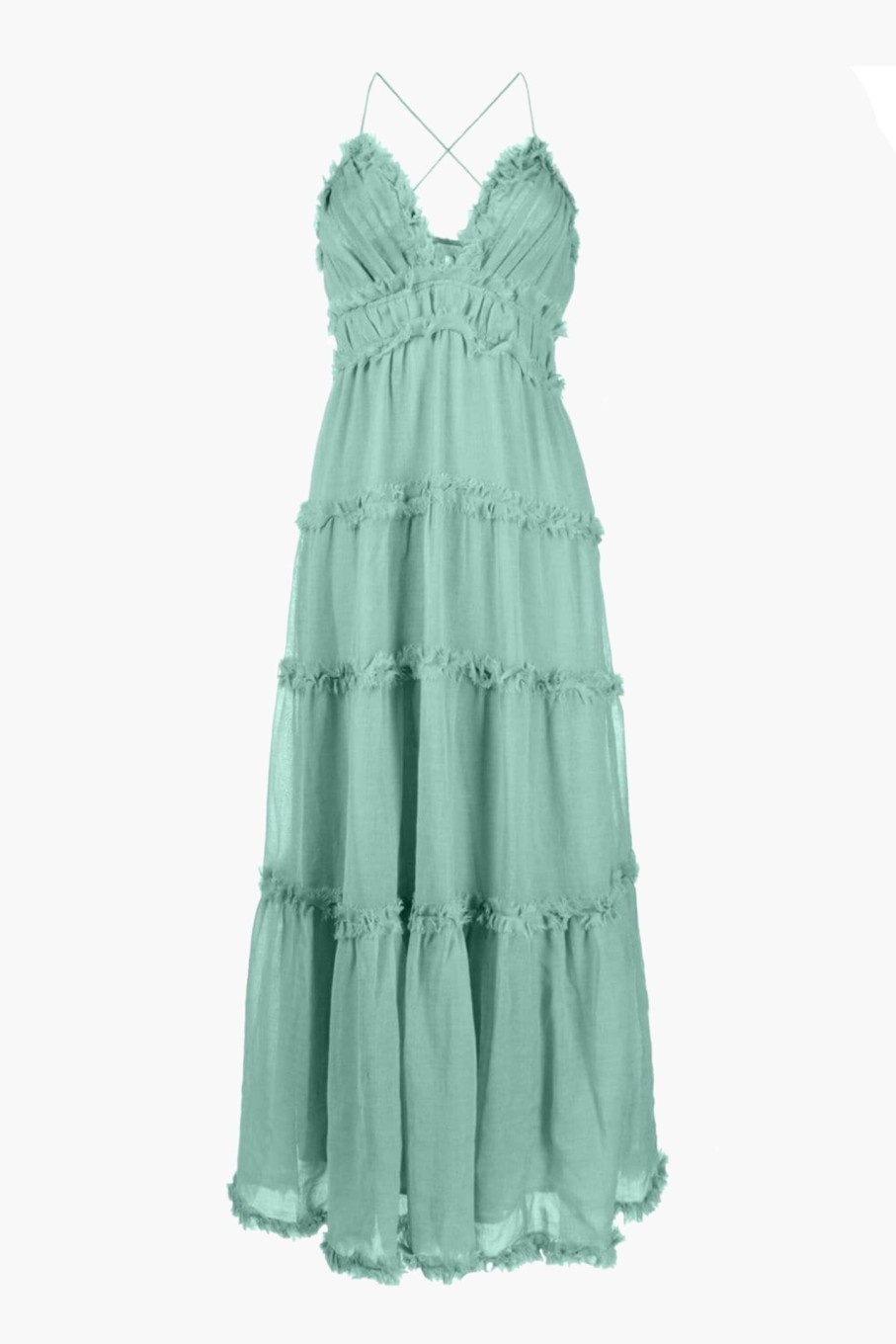 Clothing ULLA JOHNSON | Shyla Gown Sea Glass