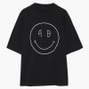 Clothing ANINE BING | Avi Tee Smiley Black