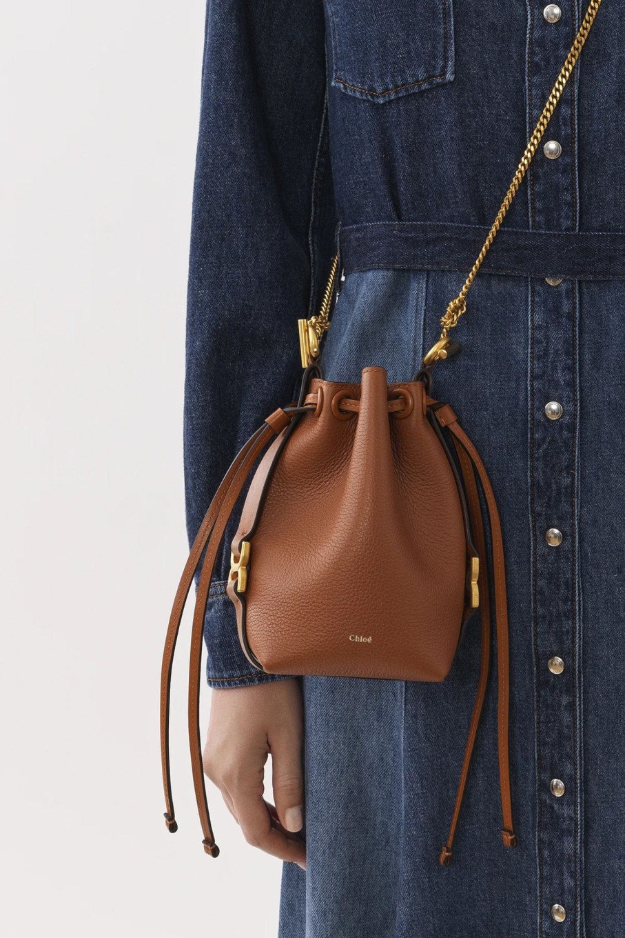 Bags Chloe | Marcie Micro Bucket Bag Tan