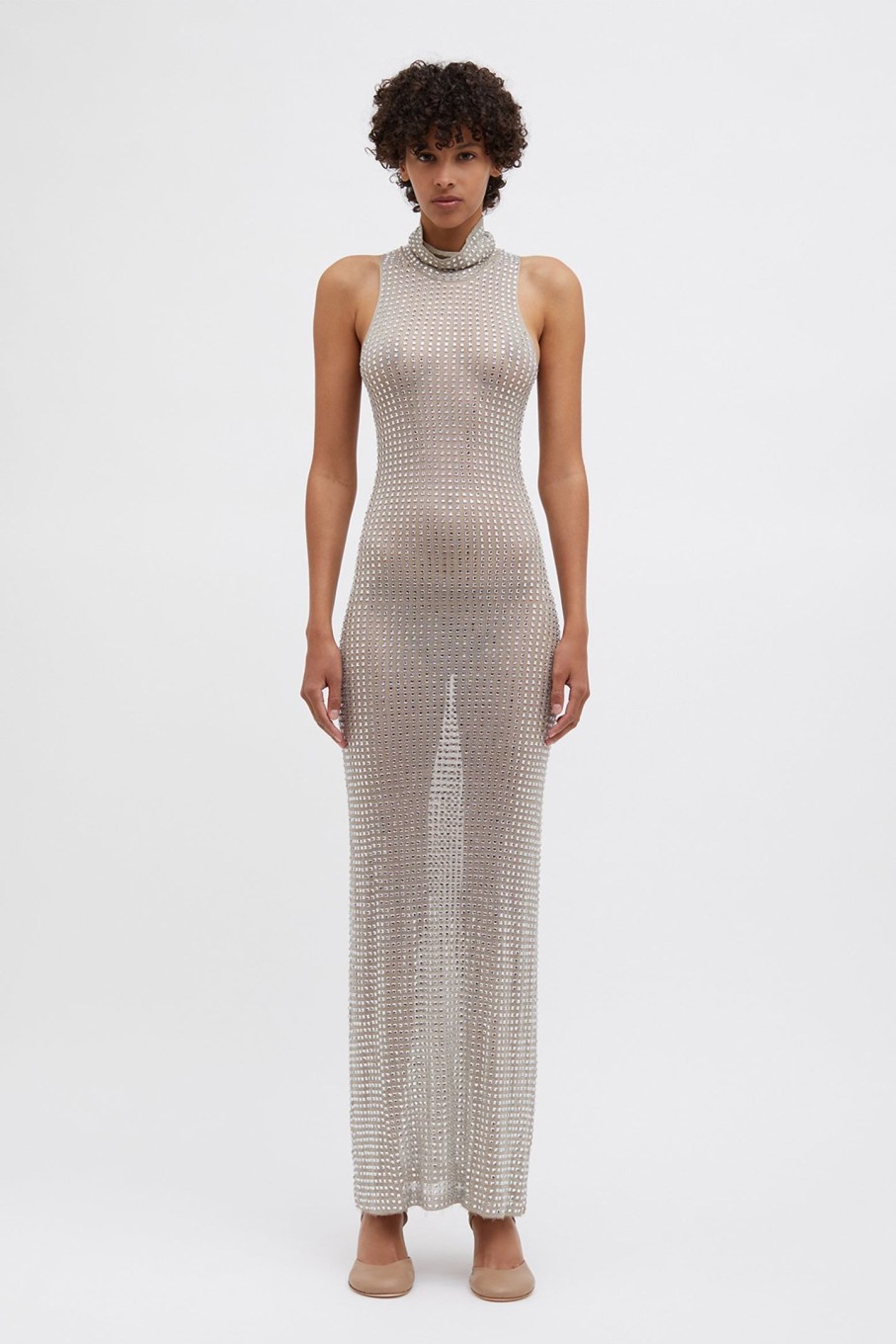 Clothing CHRISTOPHER ESBER | Cristalla Knit Tank Gown Natural