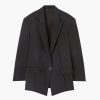 Clothing THE ATTICO | Glen Short Coat Black