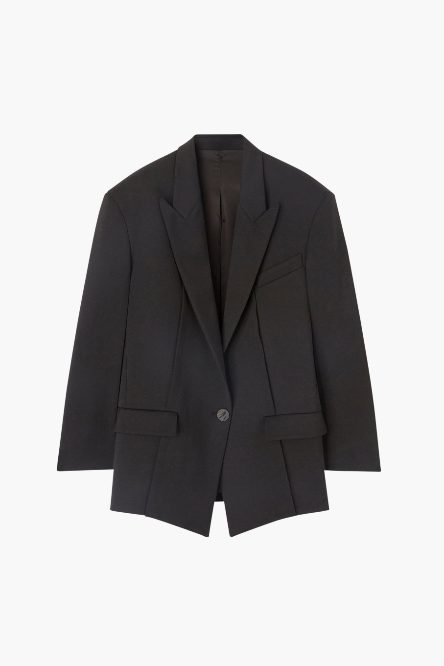 Clothing THE ATTICO | Glen Short Coat Black