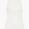 Clothing ST. AGNI | Semi Sheer Double Layer Tank White