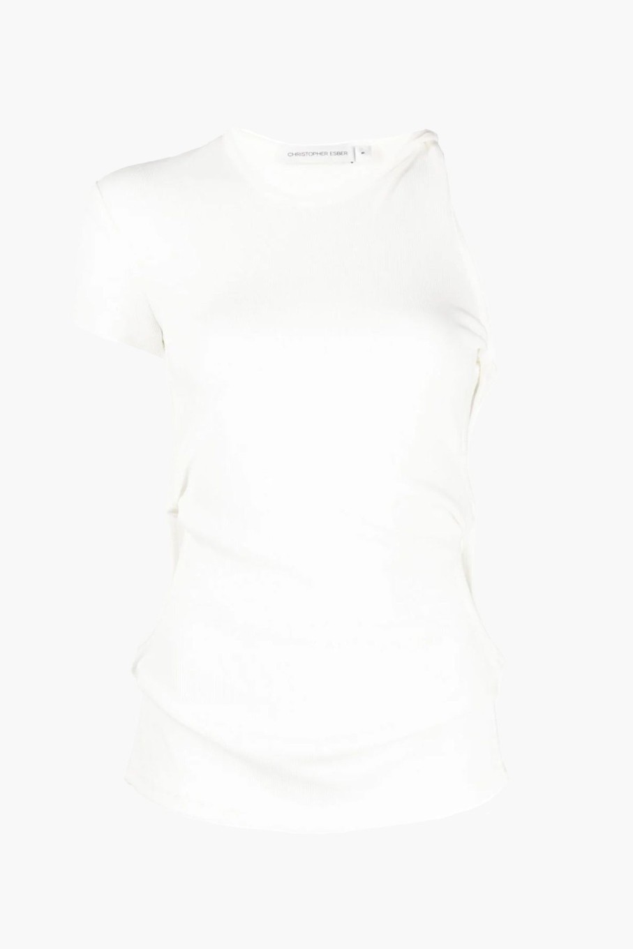 Clothing CHRISTOPHER ESBER | Open Twist Side Tee White